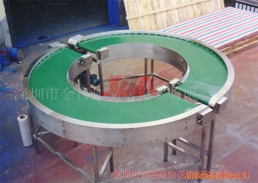 180-degree turn conveyor belt